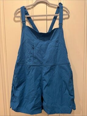 Blue Short Overalls with Adjustable Straps